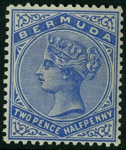 Bermuda 1883-1904 Scott # 22a Mint Lightly Hinged - Picture 1 of 2