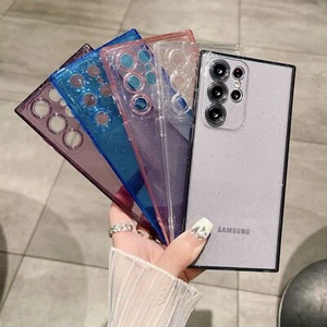 Glitter Shockproof Clear Case For Samsung Galaxy S25 S24 Ultra S23 FE S22 Cover - Picture 1 of 12