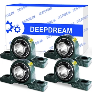 4Pcs UCP205-16 Pillow Block Bearing 1 Inch Shaft Cast Iron P205 Bearings with 1" - Picture 1 of 11
