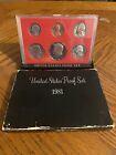 1981 S Proof Set Type 2 All Six COINS Bulbous Serif S Mark US Mint United States