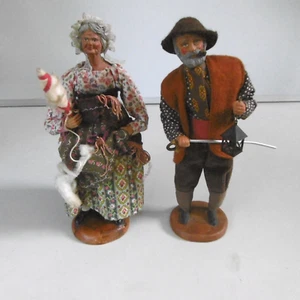 paar santon de provence zeichen marinacci greoux und schlüssel aubagne - Bild 1 von 8