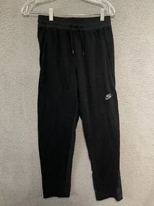 Nike Boys Pants joggers Black Size XL Ankle button Adult Cotton - Picture 1 of 5