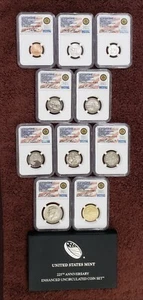 2017-S Enhanced Finish 225th Anniversary NGC SP70 MILES STANDISH PLUS MINT SET. - Picture 1 of 19