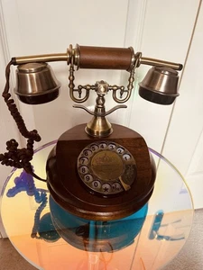 OPIS 1921 CABLE - téléphone ancien / téléphone rétro en bois et métal - Photo 1/17
