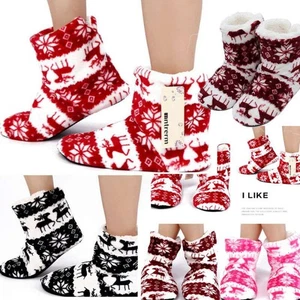 Bootle Womens Winter Ankle Slippers Shoes Size 3-8 Warm Elk Boots Ladies Indoor - Picture 1 of 19