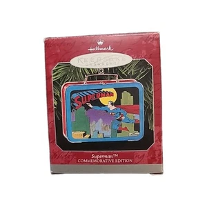 Fiambrera conmemorativa de Superman de colección Hallmark Keepsake 1998 adorno de Navidad nueva - Imagen 1 de 1