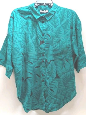 Camisa Stoplight California Vintage Hoja Tropical Top Foto 1 de 4