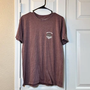 Volcom Stone “True to This” Men’s Burgundy Heather T Shirt Size L - Picture 1 of 4
