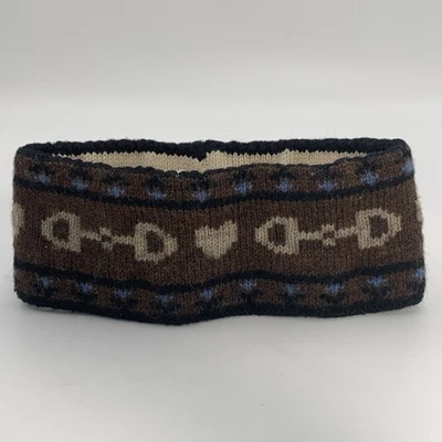 Ouisha Wool Headband Ear Warmer Hand Loomed Brown Lexington KY USA Free Shipping - Image 1 of 4