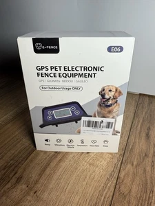 E-Fence GPS Pet Dog Electronic Fence Equipment Collar (E06) NEW OPEN BOX - Picture 1 of 3