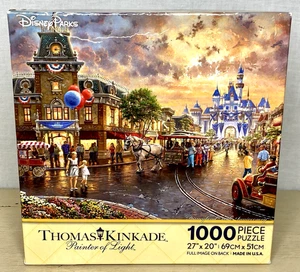 Disney Parks Exclusive Puzzle Thomas Kinkade 60th Anniversary 1000 Teile selten - Bild 1 von 12