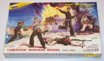 ZVEZDA 1/35 Infantería Naval Soviética 1941-1945 Segunda Guerra Mundial Nuevo Precintado 3520 Foto 1 de 4