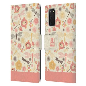 HEAD CASE DESIGNS DRAGONFLIES LEATHER BOOK WALLET CASE FOR SAMSUNG PHONES 1 - Picture 1 of 9