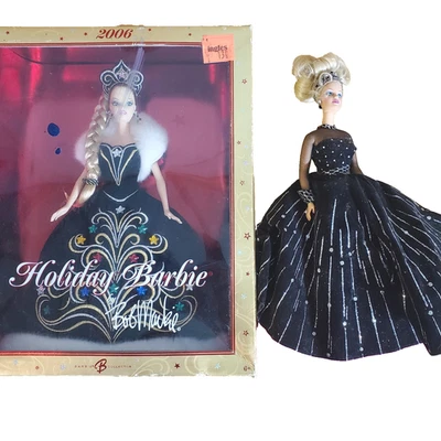 Mattel 2006 Holiday Barbie Bob Mackie #J0949 and 1998 Holiday Barbie See Desc - Image 1 of 4