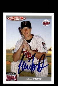 Tarjeta de béisbol firmada Auto Lew Ford 2004 Topps Total #253 Minnesota Twins - Imagen 1 de 2