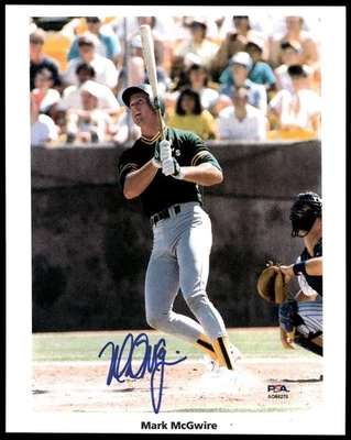 Mark McGwire Photo Signed Auto PSA/DNA Authenticated A's ID:471485 - Image 1 of 2