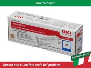 43865723 Okidata C5850n toner Ciano - Photo 1/4
