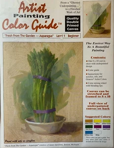 Color Guide Canvases Set of 3 8×10 Paint-Over Ghost Underpainting Learn Discover - Picture 1 of 6