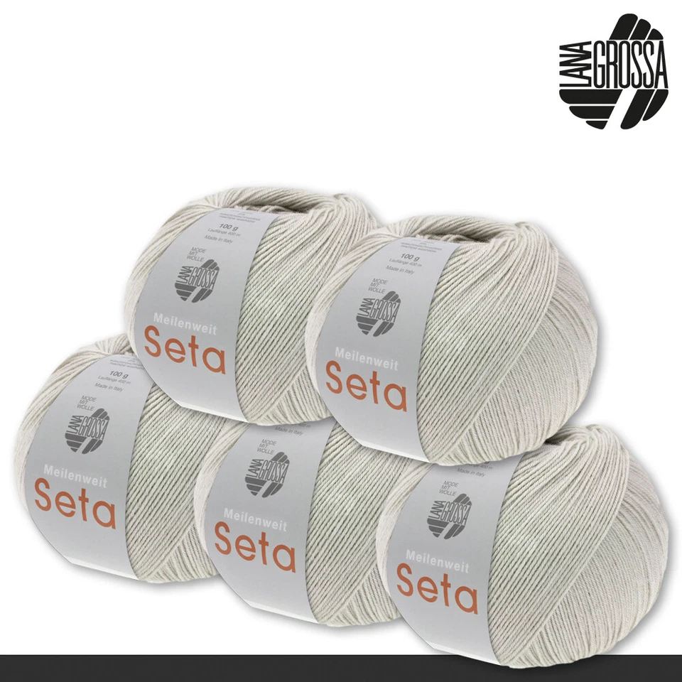 Wollzeit Lana Grossa meilenweit 100 G SETA Uni