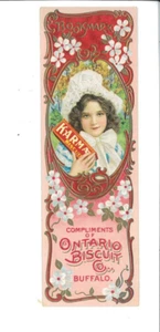 Segnalibro, KARMA' Ontario Biscuit Co. BUFFALO, s6d-tc-4095 - Foto 1 di 2