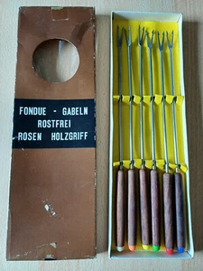 Fondue Gabeln Holzgriff 6er Packung - Bild 1 von 1