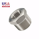 1/2" Male to 3/8" Female NPT Adapter, Reducing Pipe Fitting Hex Bushing 1pc