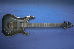 Schecter Hellraiser Hybrid C-1 FR S Sustainiac 2021 - Trans Black Burst - Picture 1 of 12