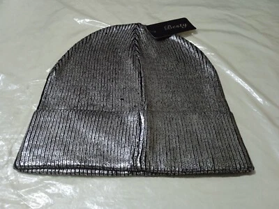 Berretto colore argento e nero lurex donna - Immagine 1 di 4