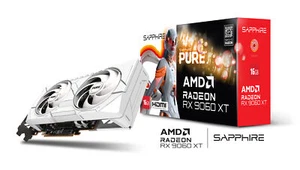 Sapphire AMD PURE Radeon RX 9060 XT Pure White Graphics card - Photo 1/9