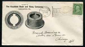 LANCASTER, PA ~ Keystone Bush & Bung Company ~ Illus. Adv. Cover 1901 - Picture 1 of 2