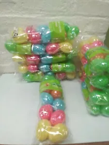 Easter Eggs Happy Go Fluffy- 100 Count Glitter Fashion 1.69 in / 4.3 cm - Picture 1 of 1