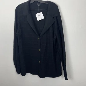 J. Jill Black Knit Sweater Size XL Color Black - Picture 1 of 10