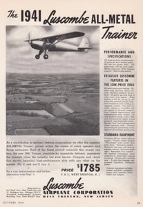 1941 Luscombe Aircraft ad 2/19/2024f - Picture 1 of 1