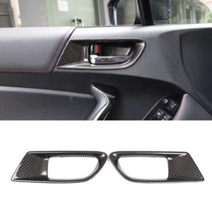 For Toyota 86 Subaru BRZ 2012-2020 Carbon Pattern Door Handle Frame Cover Trim - Imagen 1 de 7