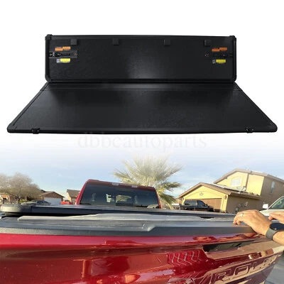 4 Fold Truck Tonneau Cover For 2007-2024 Chevy Silverado GMC Sierra 5.8FT Bed - Image 1 of 4