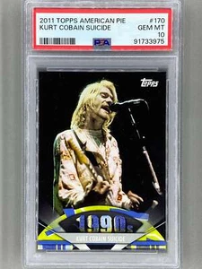 2011 Topps American Pie #170 Kurt Cobain Suicide Base PSA 10 - Pop 6 (Music) - Picture 1 of 2