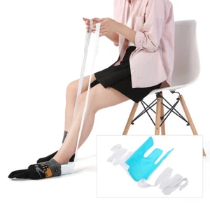 Sock Puller Helping Aid For Socks Stockings Dressing Disability Slider Pulling - Picture 1 of 12