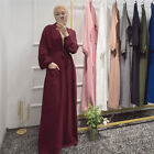 Dubai Women Abaya Maxi Dress Islamic Abaya Open Cardigan Kimono Prayer Robes