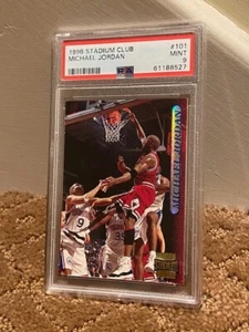 1996 Stadium Club Michael Jordan PSA 9 #101 Card NEW Case - Picture 1 of 1
