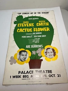 POSTER TEATRO PALAZZO FIORI CACTUS VINTAGE GIOCO CRAIG STEVENS 14" x 22" - Foto 1 di 5