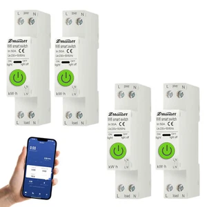 WiFi Circuit Breaker Smart Switch Metering Overcurrent Protection Timing G4K5 - Picture 1 of 15