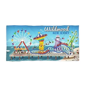 Wildwood NJ Beach Towel - Picture 1 of 3