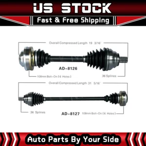 2 Surtrack Front CV Axle Shaft Fits 2006-2007 Audi A3 2010 Volkswagen CC - Picture 1 of 6