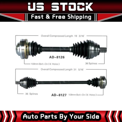 2 ejes delanteros Surtrack CV para Audi A3 2010 Volkswagen CC 2006-2007 Foto 1 de 4