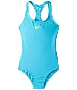 Nike L113041 Kids Solid Racerback One-Piece Light Blue Fury Girl’s Size M - Picture 1 of 1