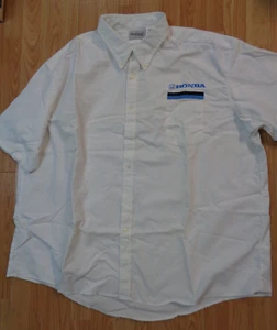 Mens 3XL Honda Button Down Cotton Shirt Authentic Employee Technician Mechanic - Picture 1 of 3