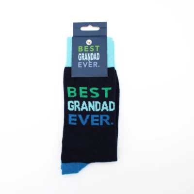 Snazzy Socks Best Grandad Ever Mens Socks Size 8-11 Love Kate's Gift Range Him