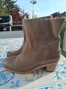 wie neu SHABBIES AMSTERDAM Boots Schlupf- Stiefelette LEDER Gr. 41 - Bild 1 von 8