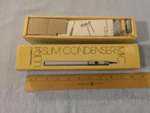 REALISTIC ULTRA SLIM CONDENSER MIC MINI MICROPHONE RADIO SHACK TANDY IN BOX - Picture 1 of 10