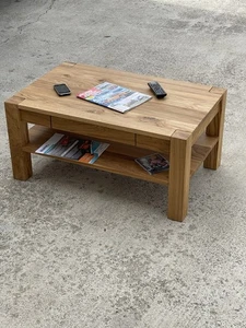 Neu Couchtisch Eiche Massivholz Wohnzimmertisch Asteiche Wildeiche AE - Bild 1 von 3